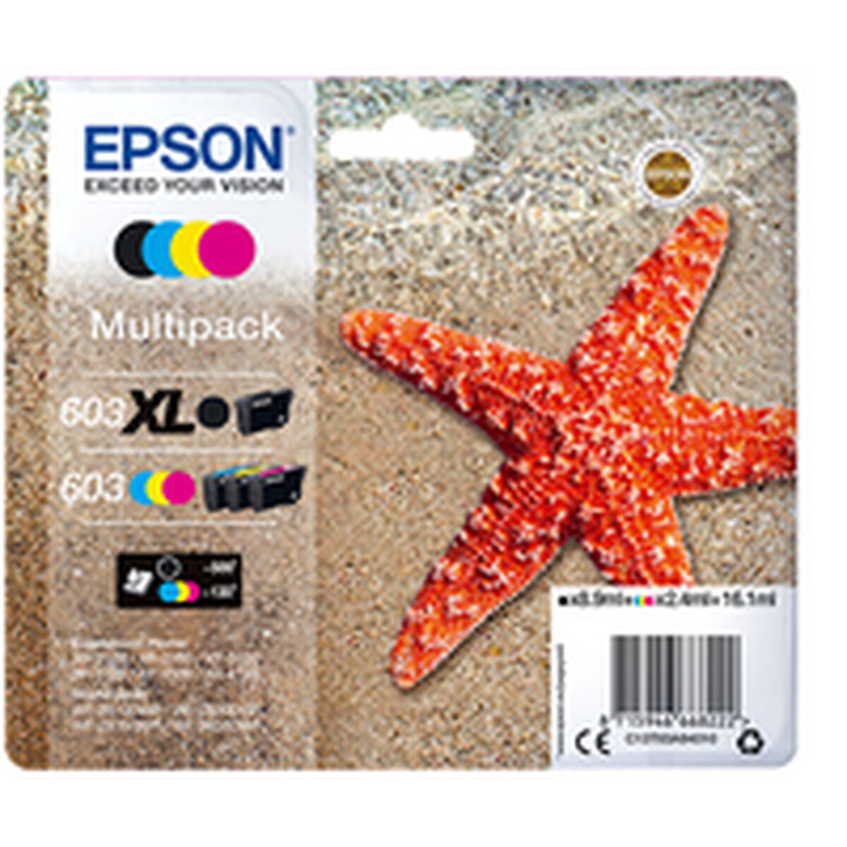 Original Ink Cartridge Epson Black/Cyan/Magenta/Yellow (8 Units) Original Ink Cartridge Epson Black/Cyan/Magenta/Yellow (8 Units)