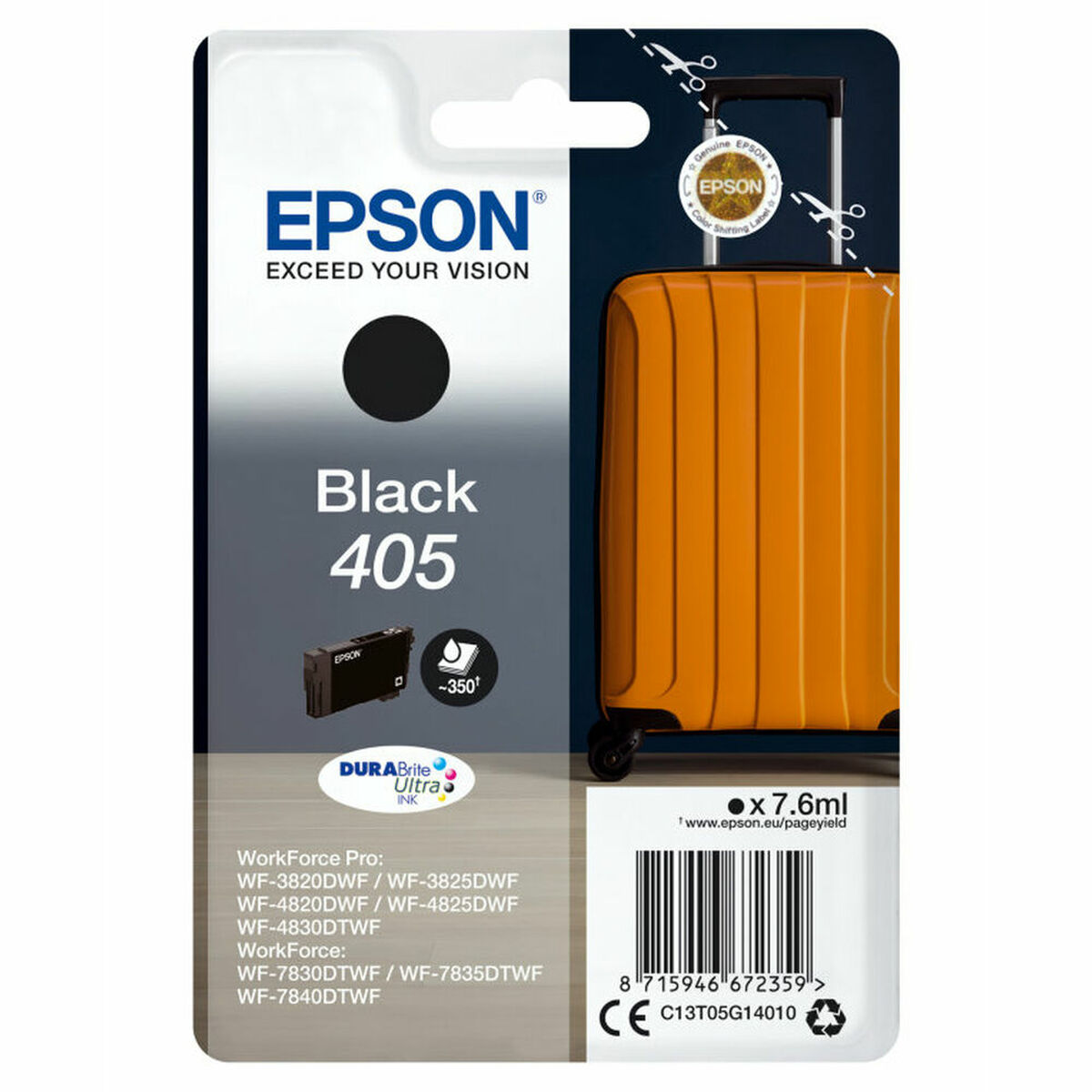Original Ink Cartridge Epson C13T05G14010 Black Original Ink Cartridge Epson C13T05G14010 Black