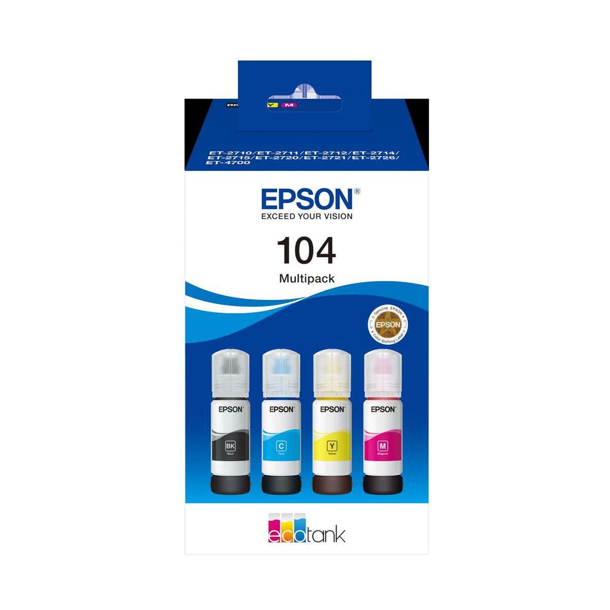 Original Ink Cartridge Epson 104 Black Magenta Original Ink Cartridge Epson 104 Black Magenta