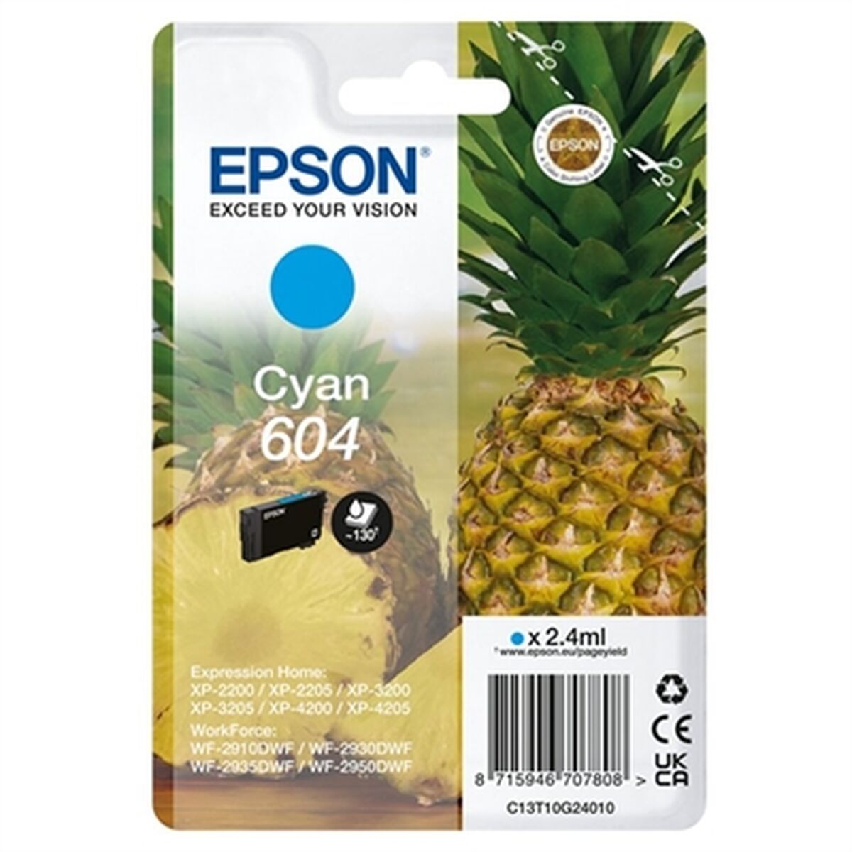 Original Ink Cartridge Epson 604 Cyan Original Ink Cartridge Epson 604 Cyan