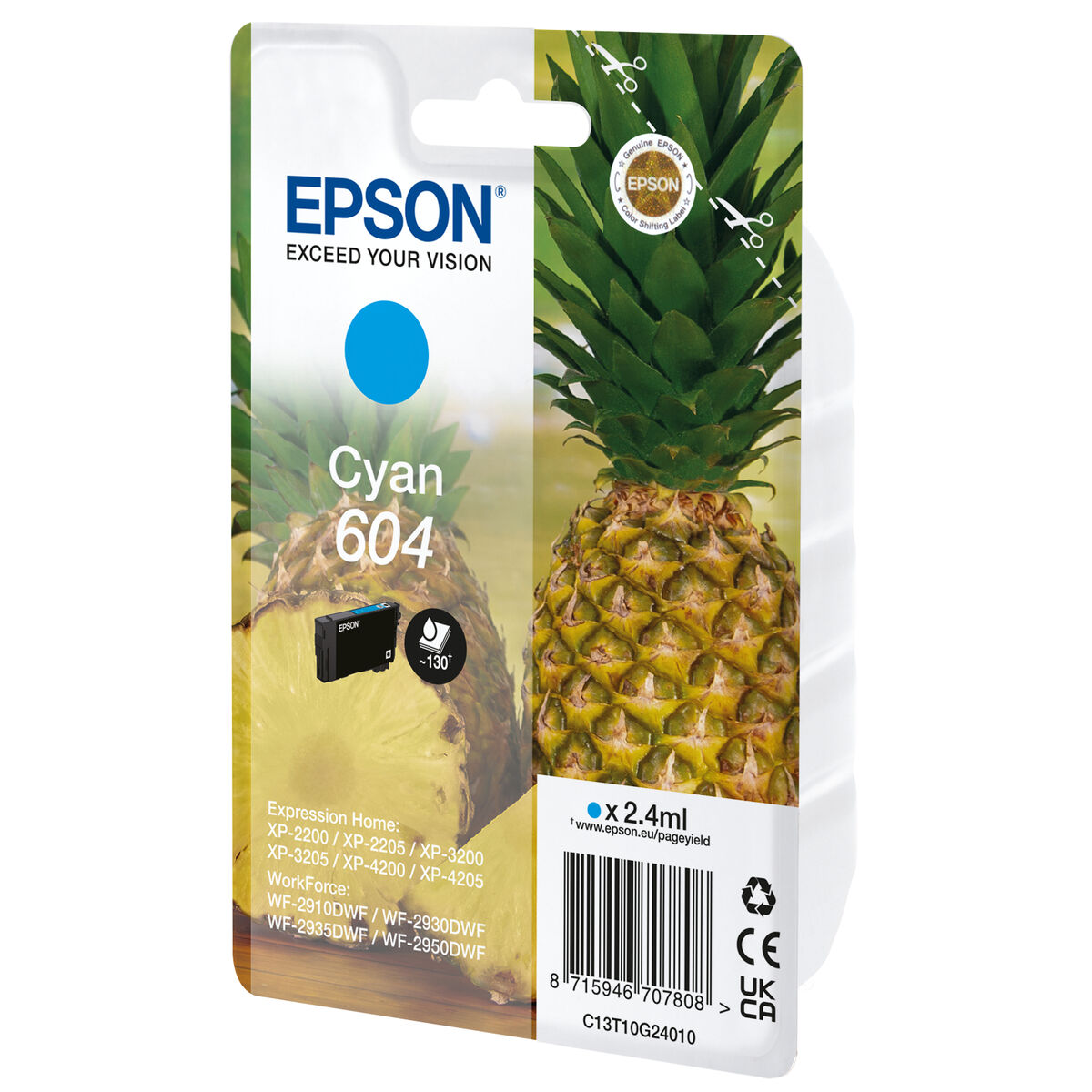 Original Ink Cartridge Epson 604 Cyan Original Ink Cartridge Epson 604 Cyan