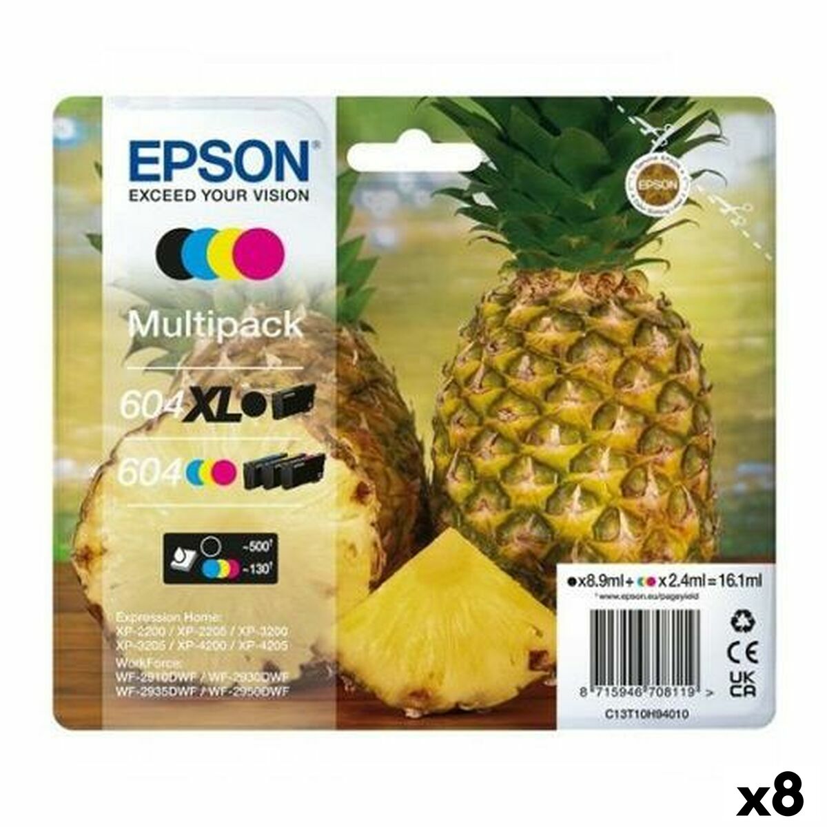 Original Ink Cartridge Epson XP-2200 Black/Cyan/Magenta/Yellow (8 Units) Original Ink Cartridge Epson XP-2200 Black/Cyan/Magenta/Yellow (8 Units)