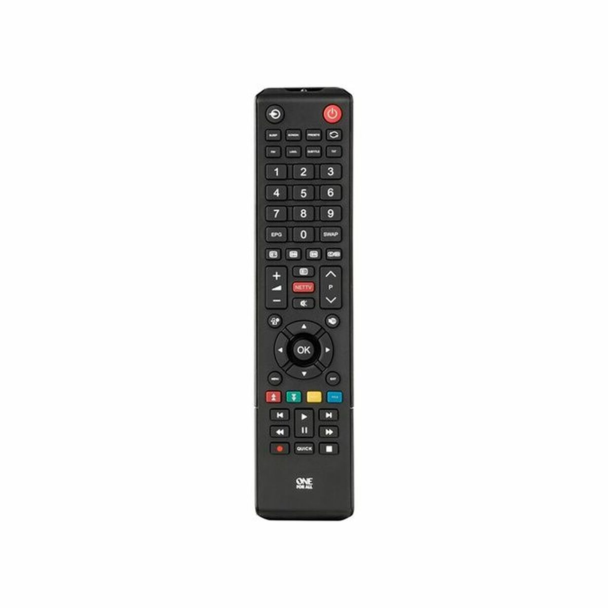 Universal Remote Control One For All Black Universal Remote Control One For All Black