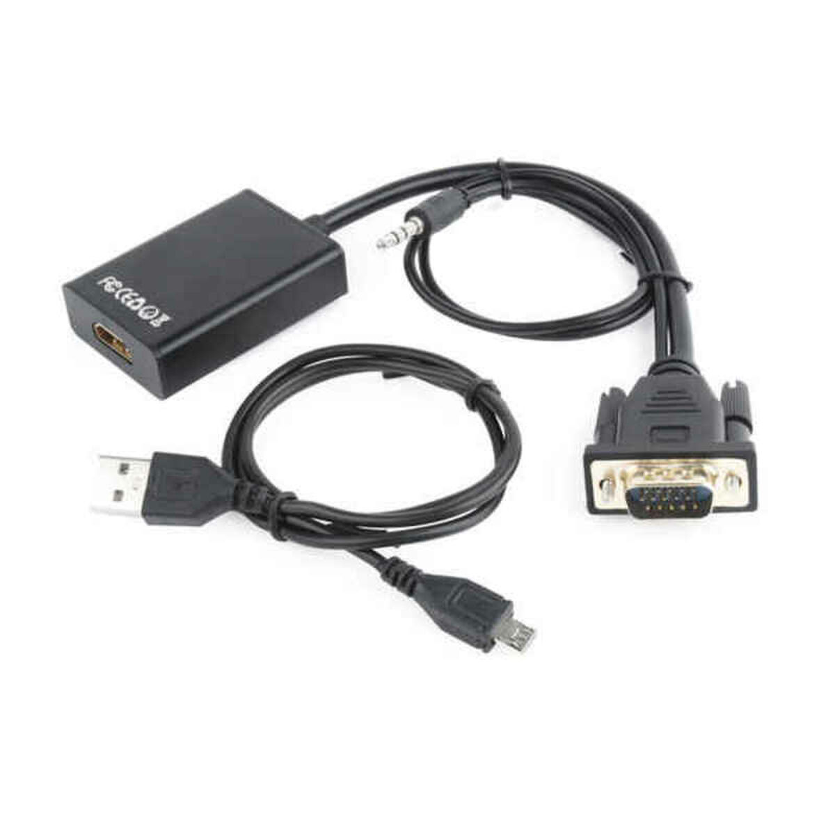 VGA to HDMI Adapter with Audio GEMBIRD A-VGA-HDMI-01 Black VGA to HDMI Adapter with Audio GEMBIRD A-VGA-HDMI-01 Black