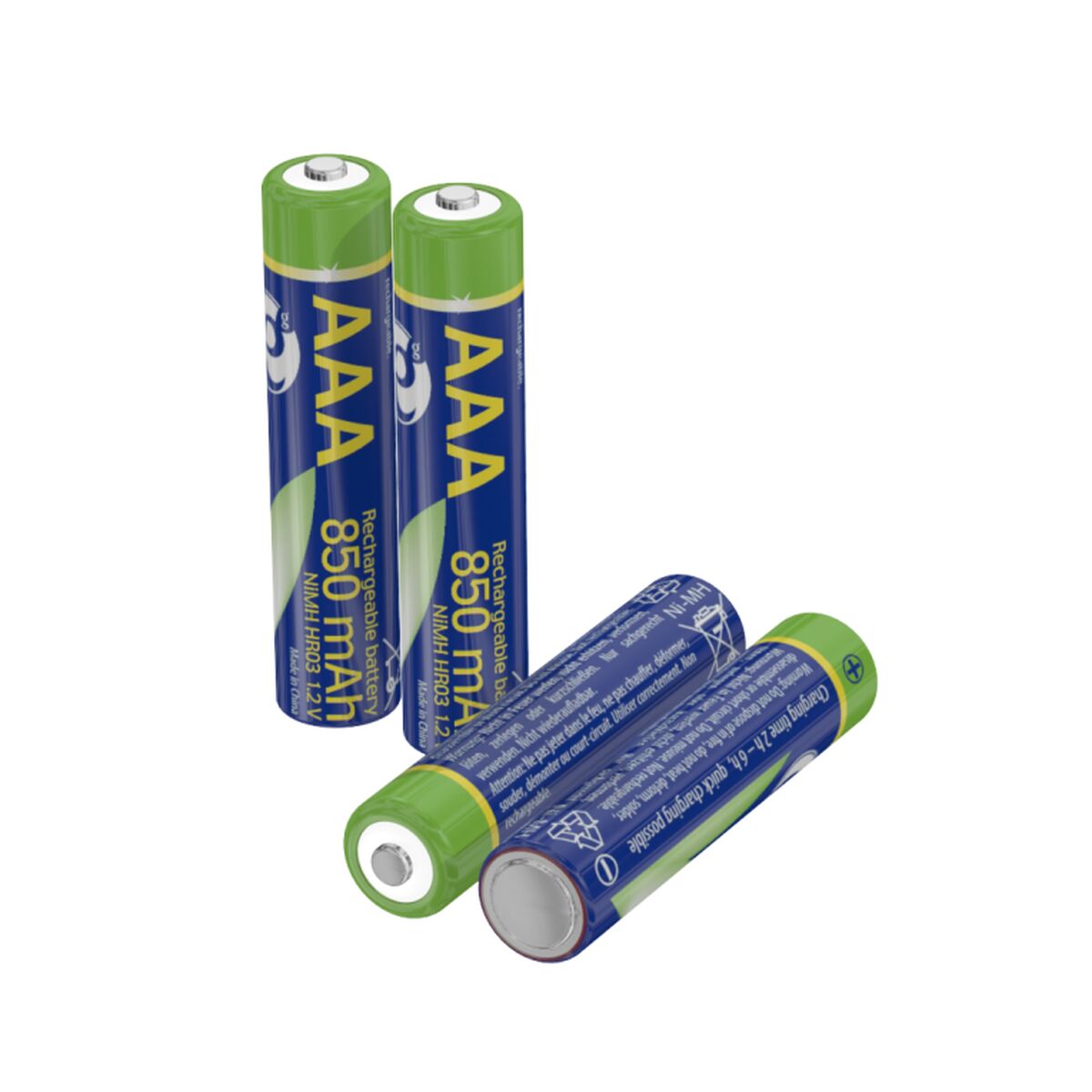 Batteries GEMBIRD EG-BA-AAA8R4-01 1,2 V AAA Batteries GEMBIRD EG-BA-AAA8R4-01 1,2 V AAA