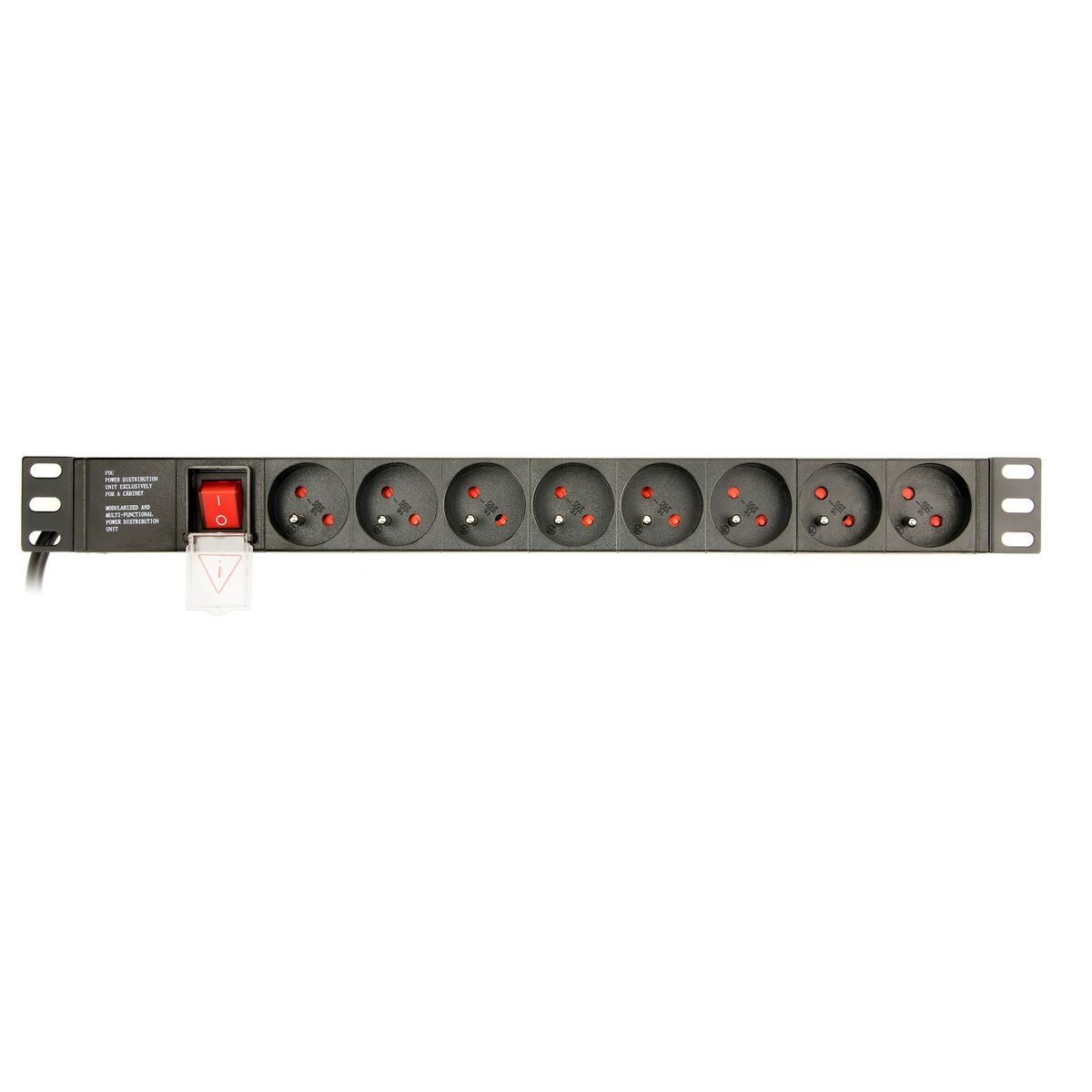 Schuko 19″ 8 Way Multi-socket Adapter with On / Off Switch GEMBIRD EG-PDU-014-FC14 (3 m)