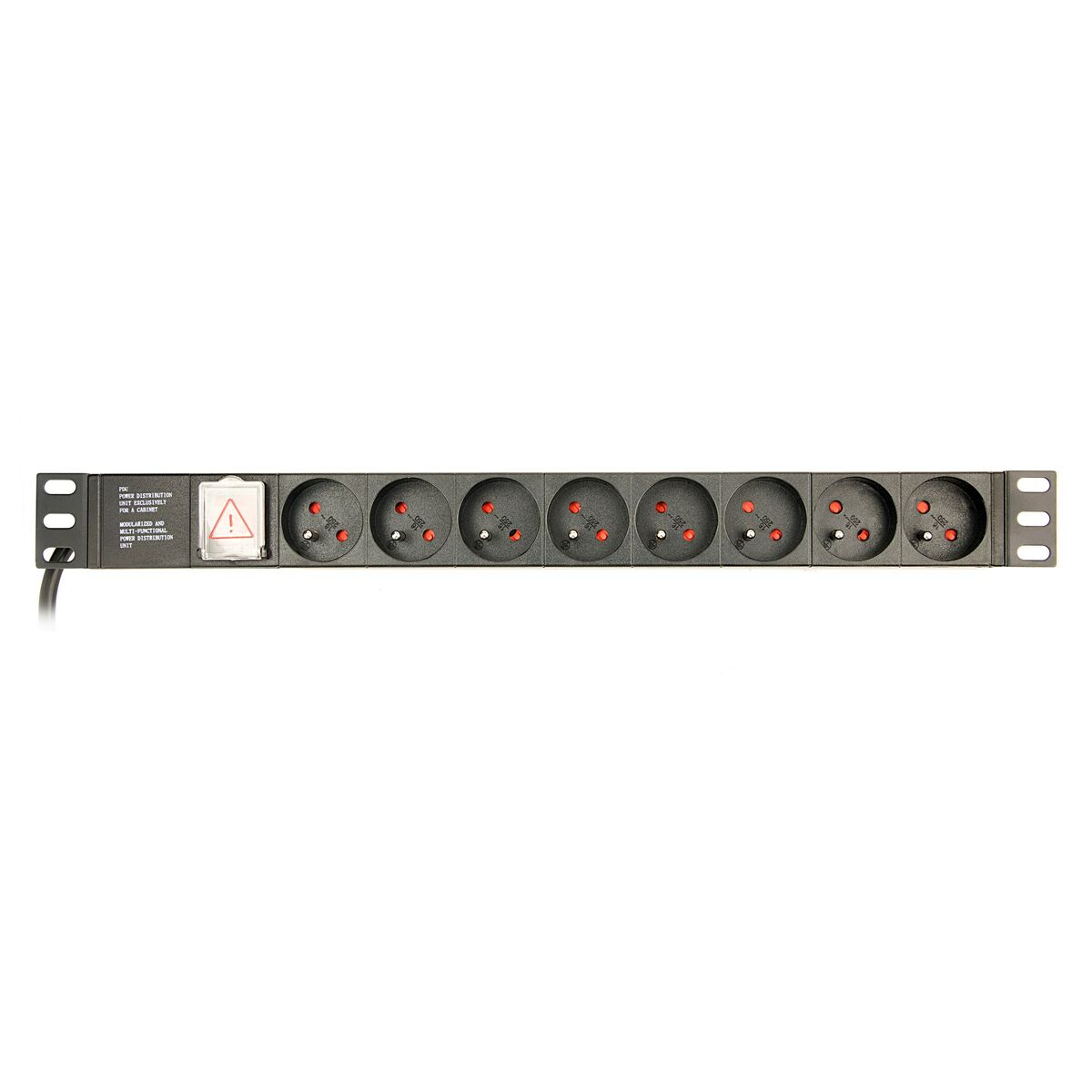 Schuko 19″ 8 Way Multi-socket Adapter with On / Off Switch GEMBIRD EG-PDU-014-FC14 (3 m)