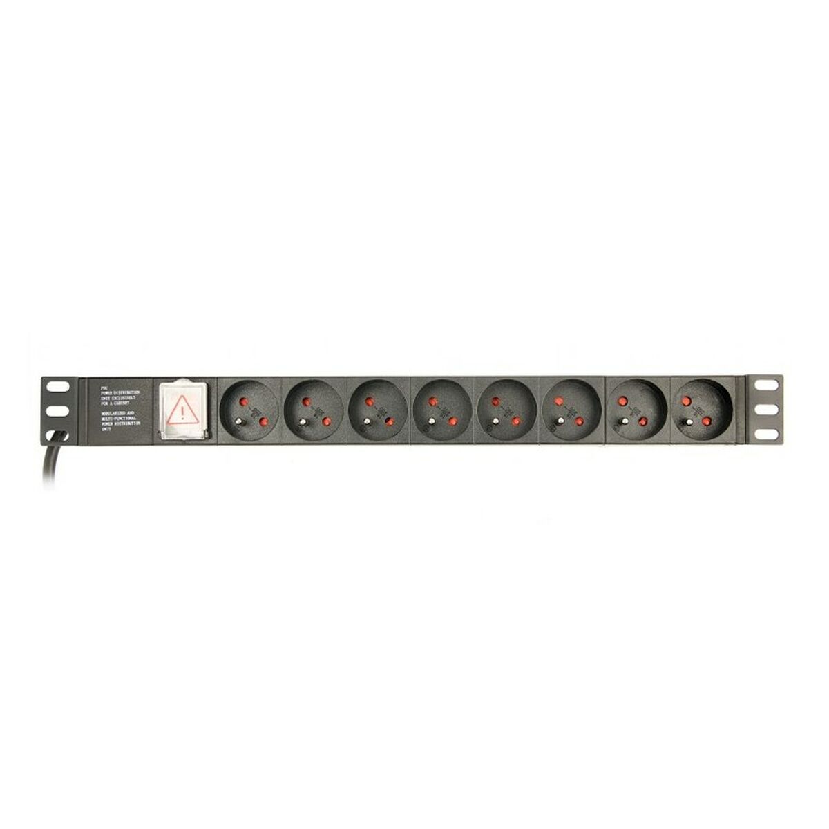 Schuko 19″ 8 Way Multi-socket Adapter with On / Off Switch GEMBIRD EG-PDU-014-FC14 (3 m)