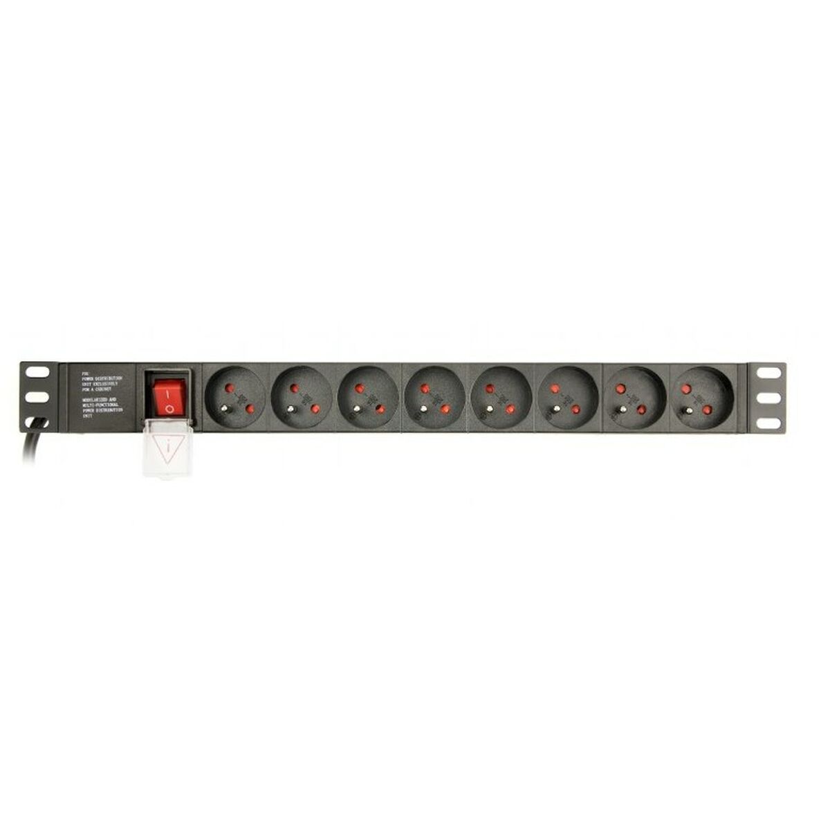 Schuko 19″ 8 Way Multi-socket Adapter with On / Off Switch GEMBIRD EG-PDU-014-FC14 (3 m)