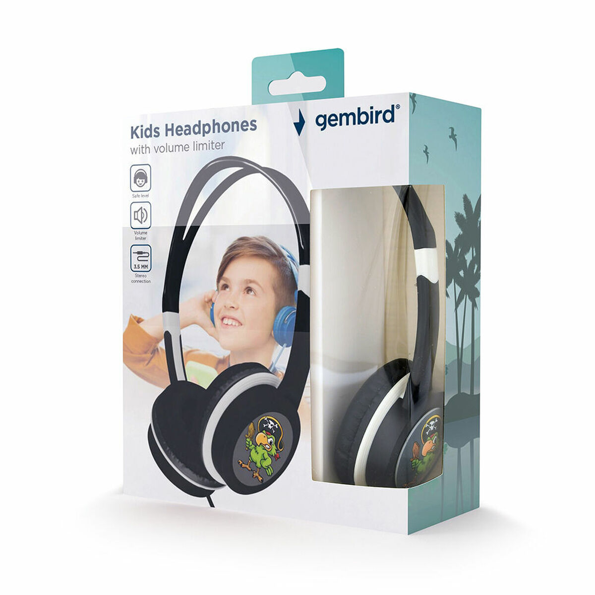 Headphones with Headband GEMBIRD MHP-JR-BK Children’s