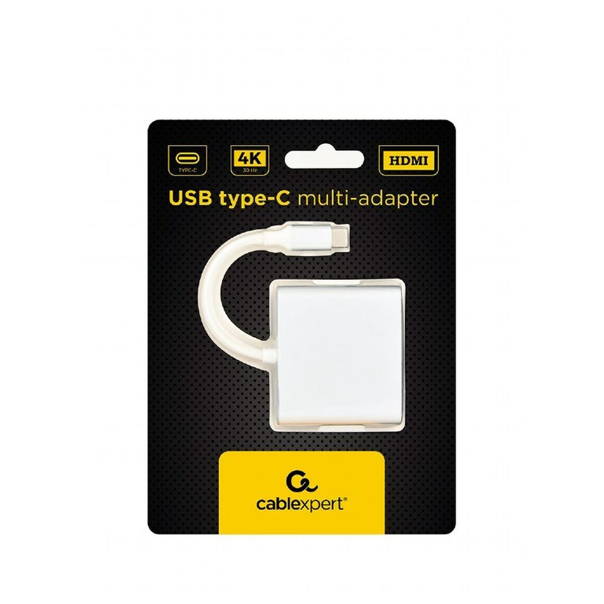 3-Port USB-C Hub GEMBIRD A-CM-HDMIF-02-SV Silver