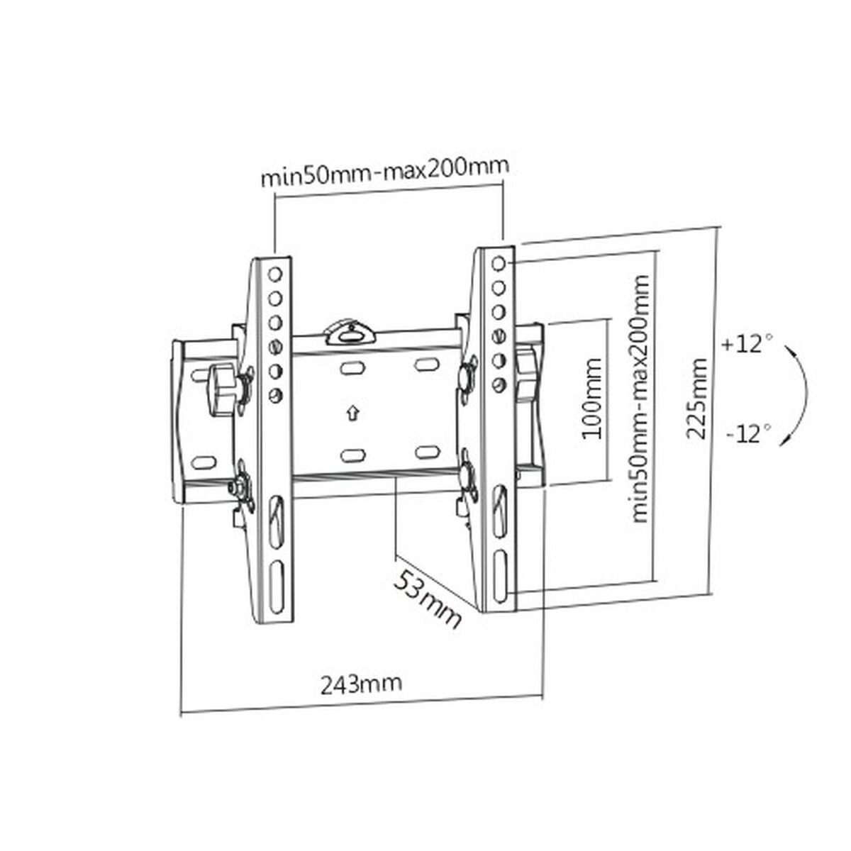 Wall Bracket GEMBIRD WM-42T-02 23″ 42″ 30 Kg