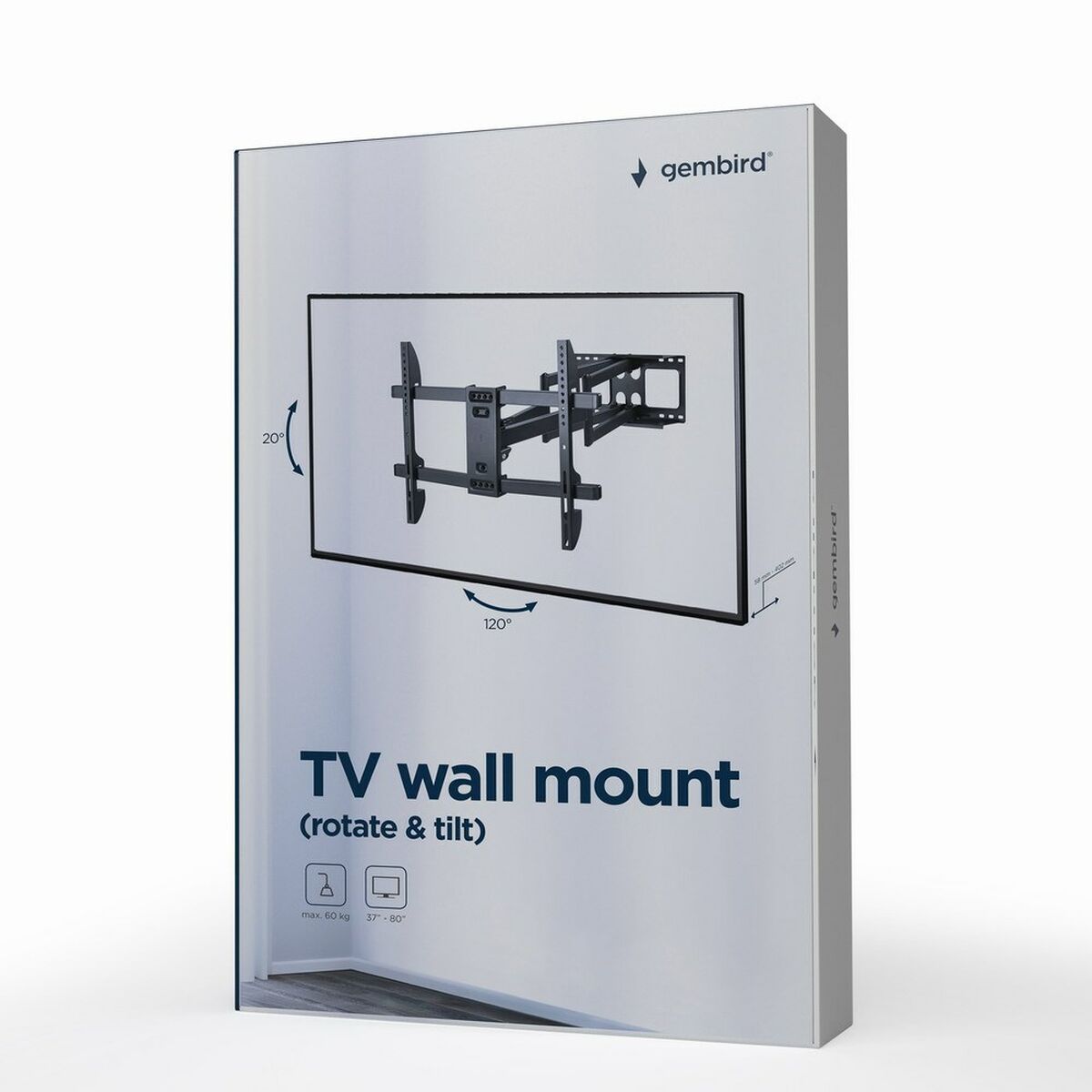 Wall Bracket GEMBIRD WM-80ST-02 37″ 80″