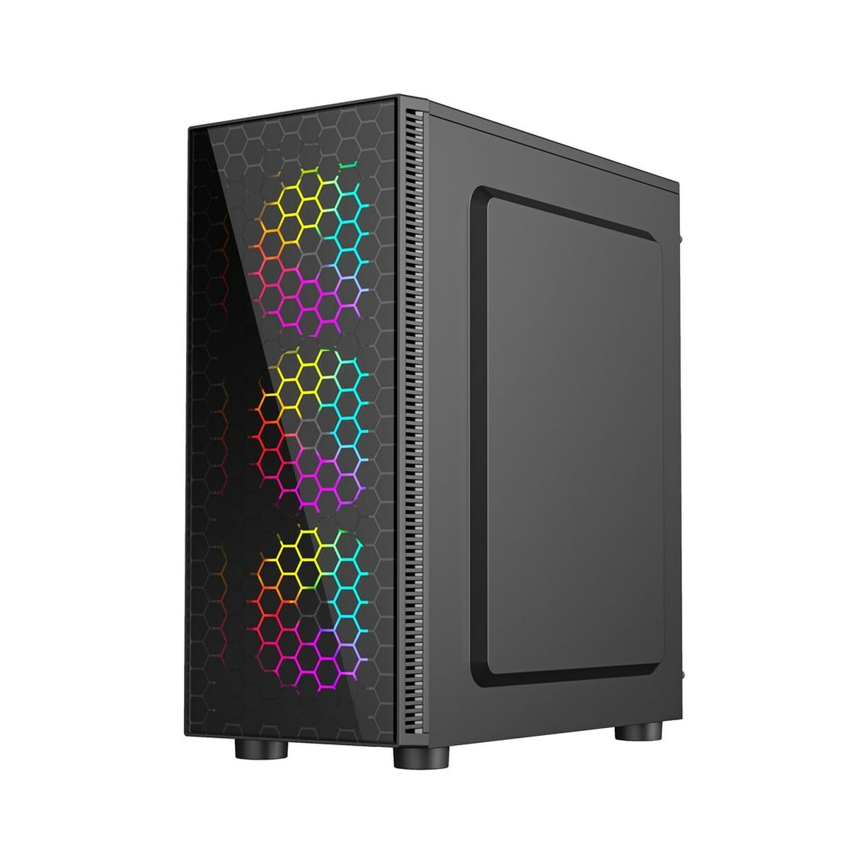 ATX Semi-tower Box GEMBIRD CCC-FC-500 Black Multicolour