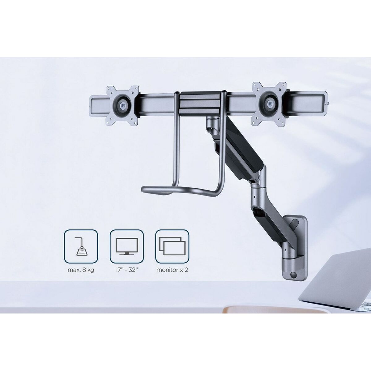 Wall Bracket GEMBIRD MA-WA2-02 17″ 32″