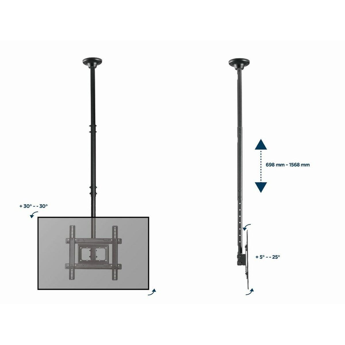 Wall Bracket GEMBIRD CM-70ST-01 32″ 70″