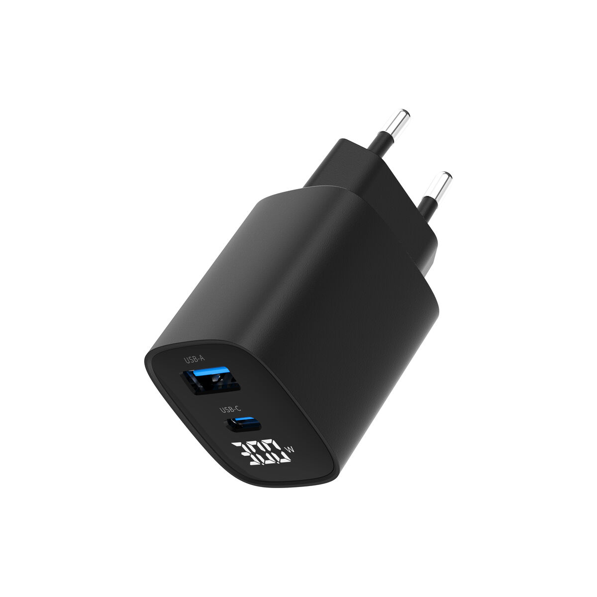 Wall Charger GEMBIRD TA-UC-PDQC30LCD-BK-01 Black 30 W