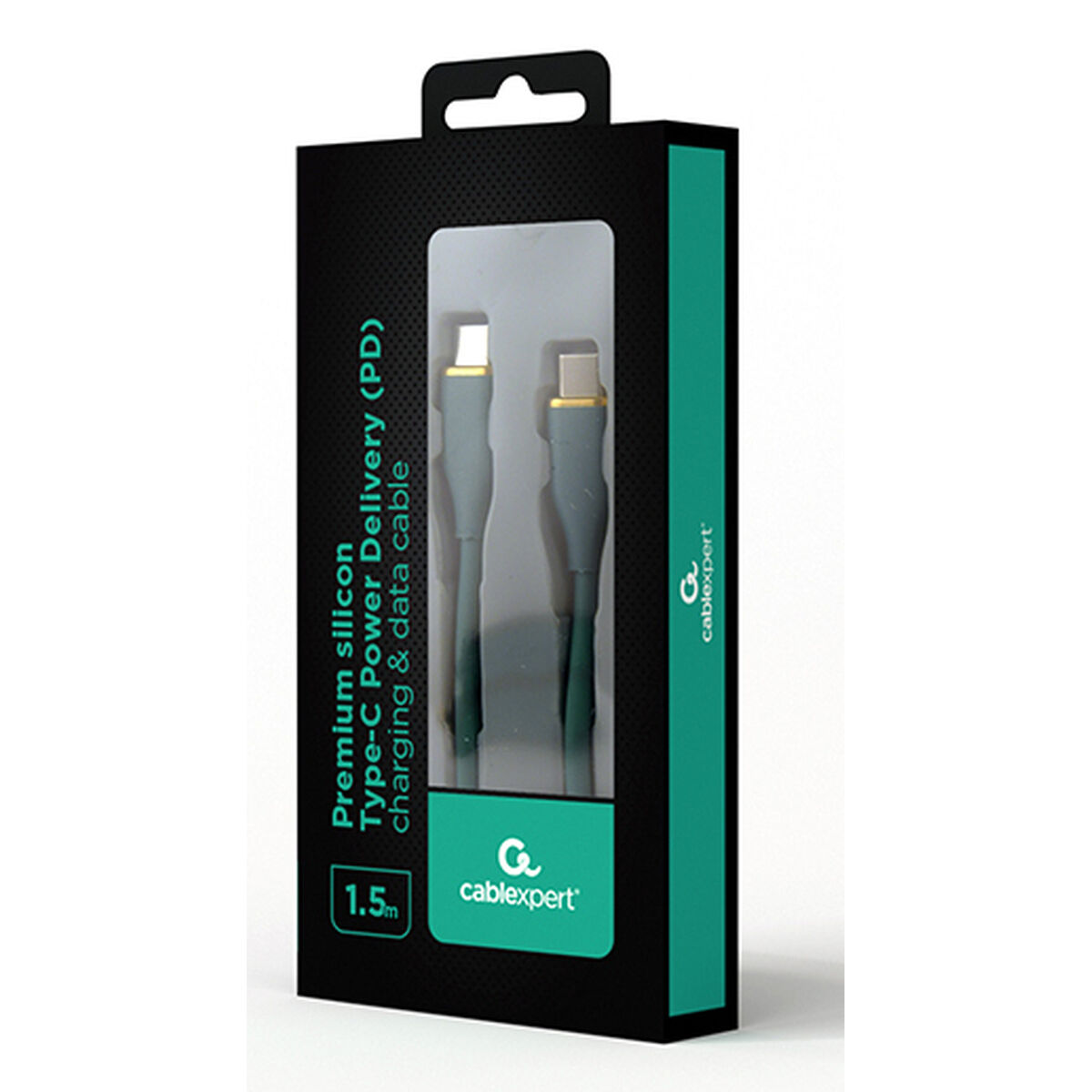 USB 2.0 Cable GEMBIRD CC-USB2S-CMCM-1.5M-G Green 1,5 m