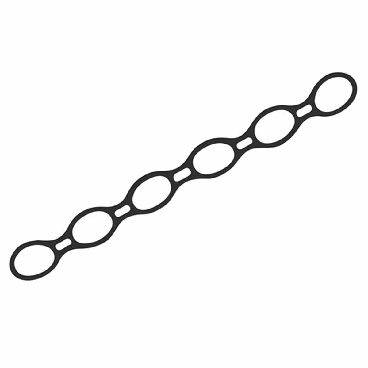 Elastic Resistance Bands Avento 42SB-BLK Silicone Black Elastic Resistance Bands Avento 42SB-BLK Silicone Black