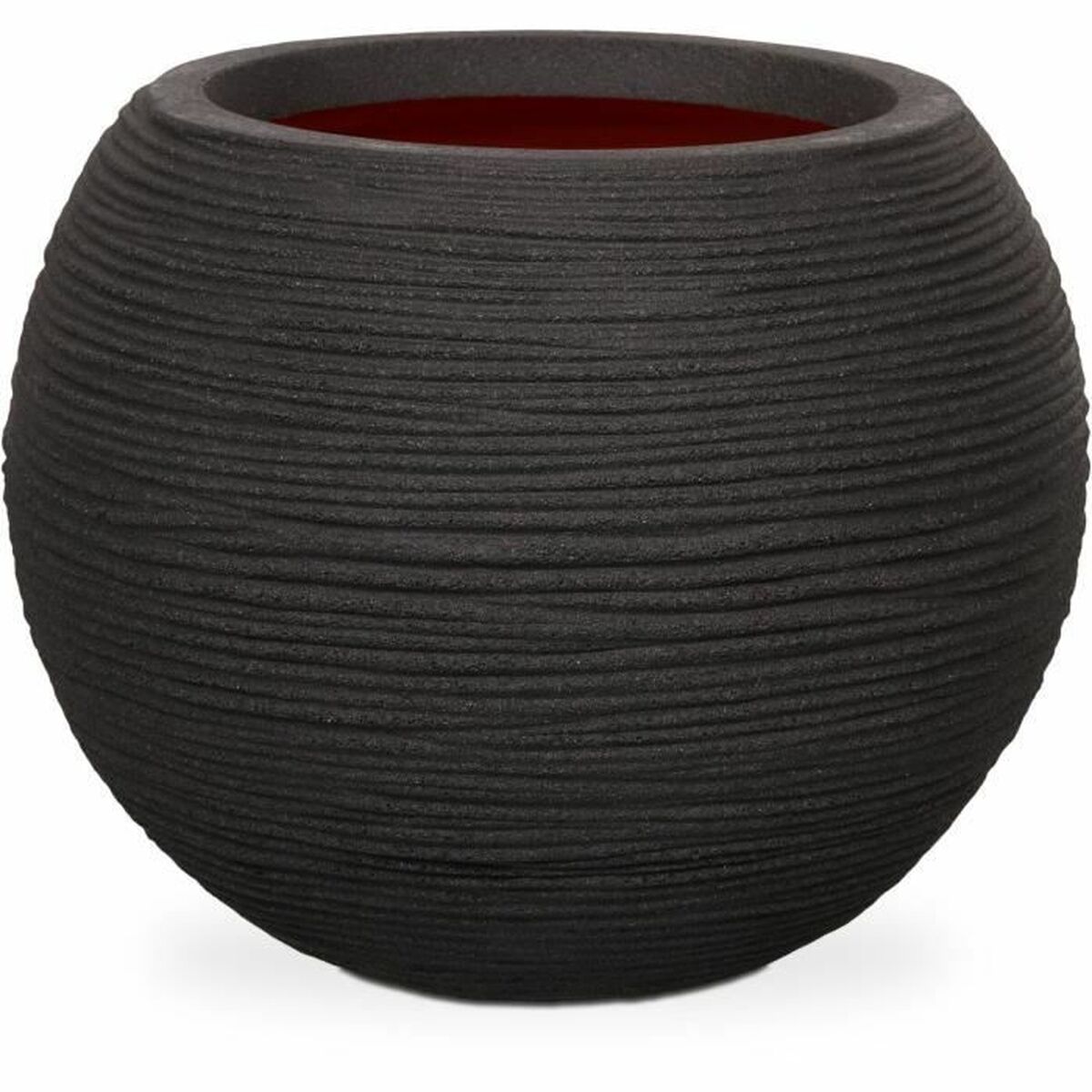 Planter Capi Europe Black Plastic  40 cm