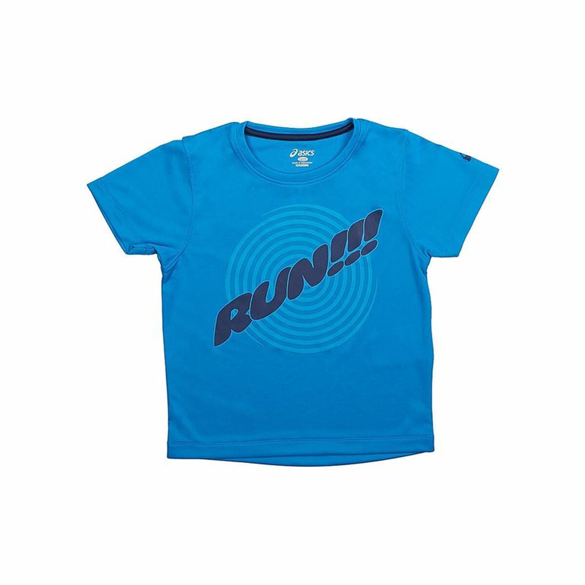 Child’s Short Sleeve T-Shirt Asics Run Blue
