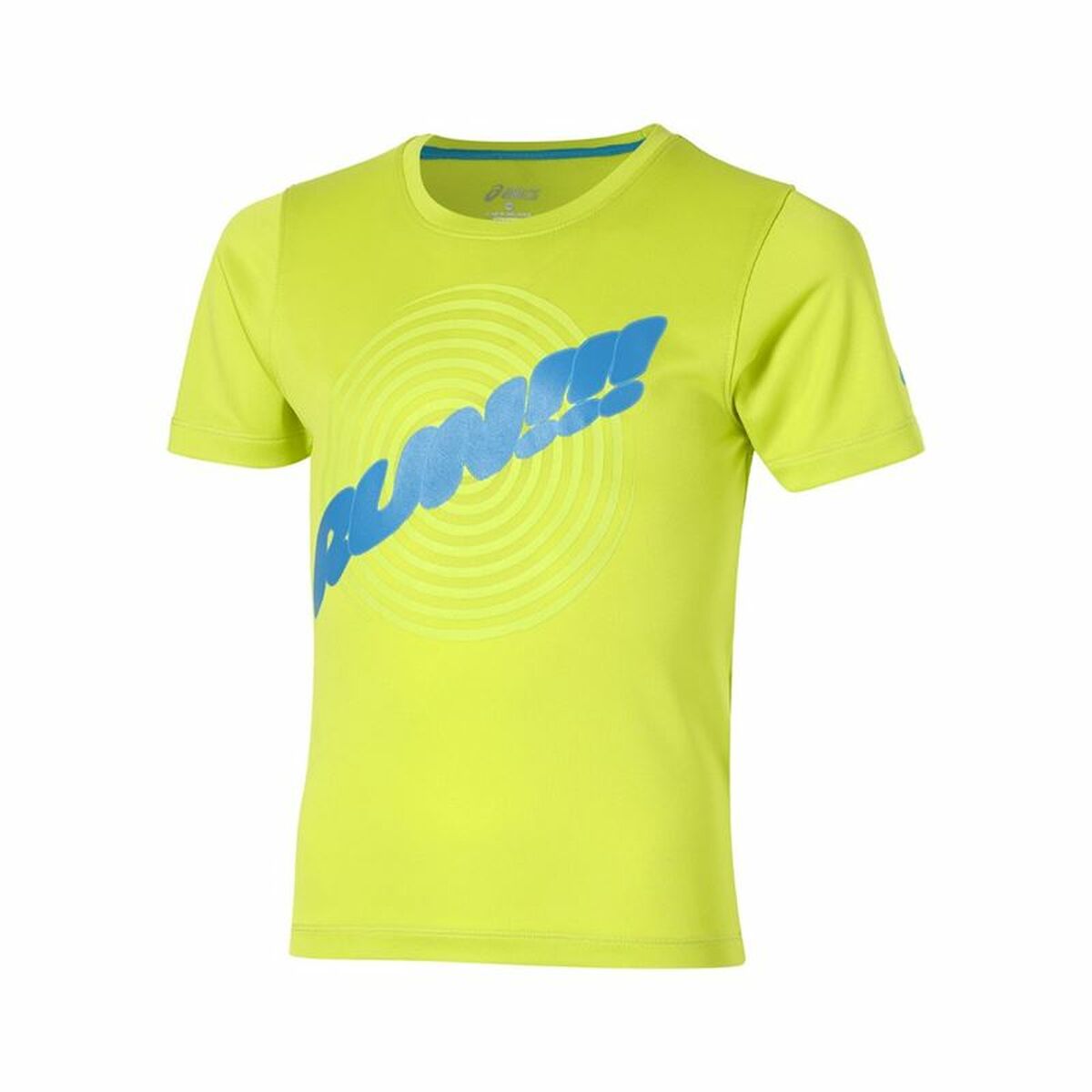 Child’s Short Sleeve T-Shirt Asics Run Lime green Child’s Short Sleeve T-Shirt Asics Run Lime green