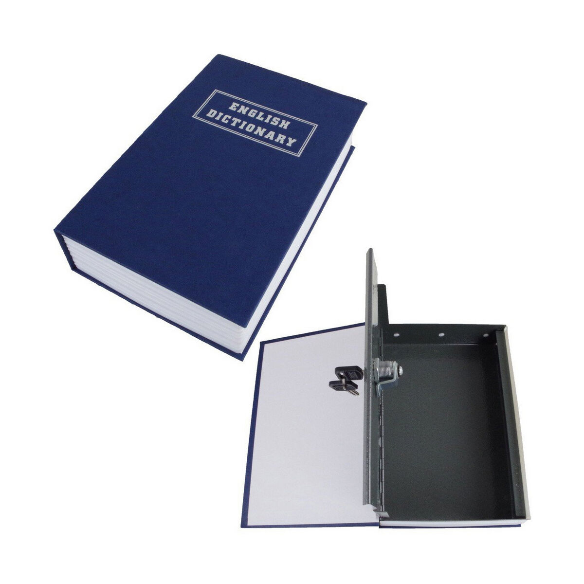 Book-shaped safe Bensontools 24 x 15,5 x 5,5 cm Black Steel Book-shaped safe Bensontools 24 x 15,5 x 5,5 cm Black Steel