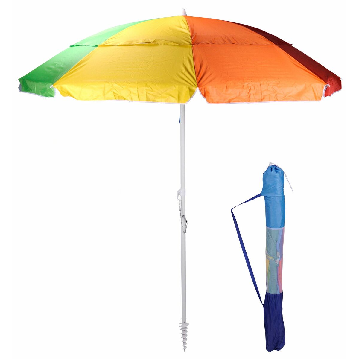 Sunshade Beach Articulated Multicolour Ø 220 cm Sunshade Beach Articulated Multicolour Ø 220 cm