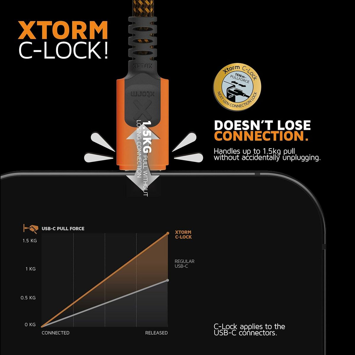USB Cable Xtorm CXX2003 Orange