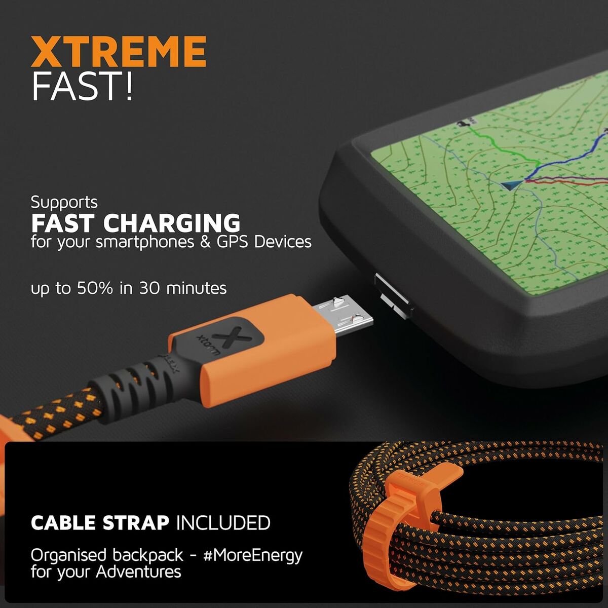 USB Cable Xtorm CXX2008 Orange