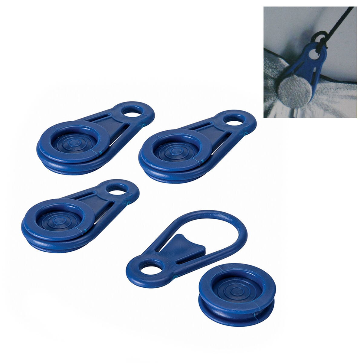 Awning and tarpaulin clamps set Bensontools Clip Blue 6 Units Ø 0,44 x 8,3 cm Awning and tarpaulin clamps set Bensontools Clip Blue 6 Units Ø 0,44 x 8,3 cm