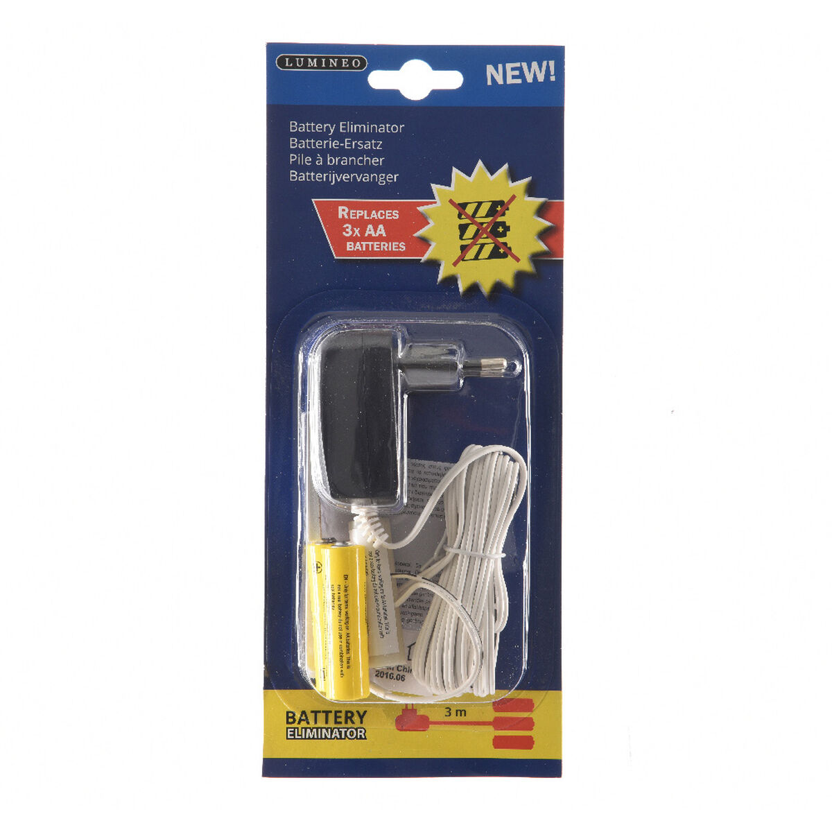 Battery Eliminator Lumineo 220-240 V AA Interiors 4,5 V 3 x AA (3 Units) Battery Eliminator Lumineo 220-240 V AA Interiors 4,5 V 3 x AA (3 Units)