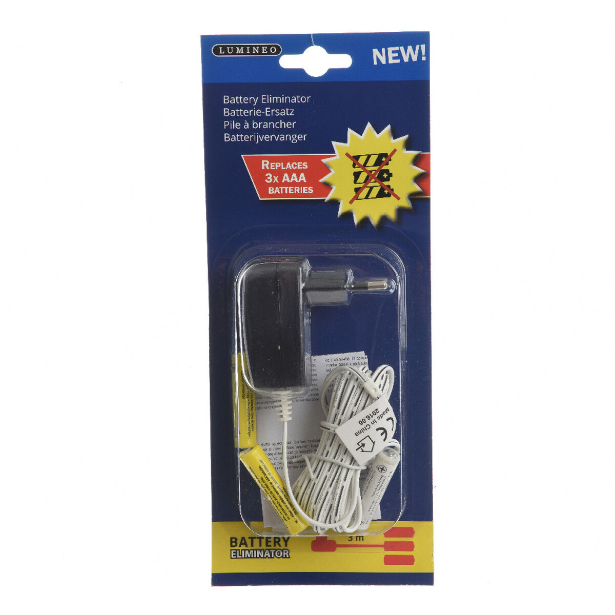 Battery Eliminator Lumineo Interiors 4,5 V 3 x AAA Battery Eliminator Lumineo Interiors 4,5 V 3 x AAA