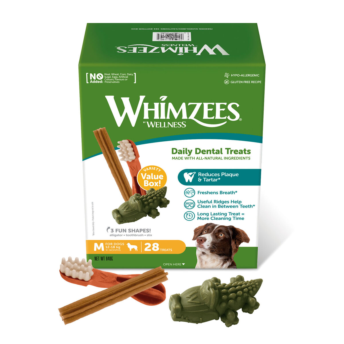 Wet food Whimzees Daily Dental Treats 28 Units Wet food Whimzees Daily Dental Treats 28 Units