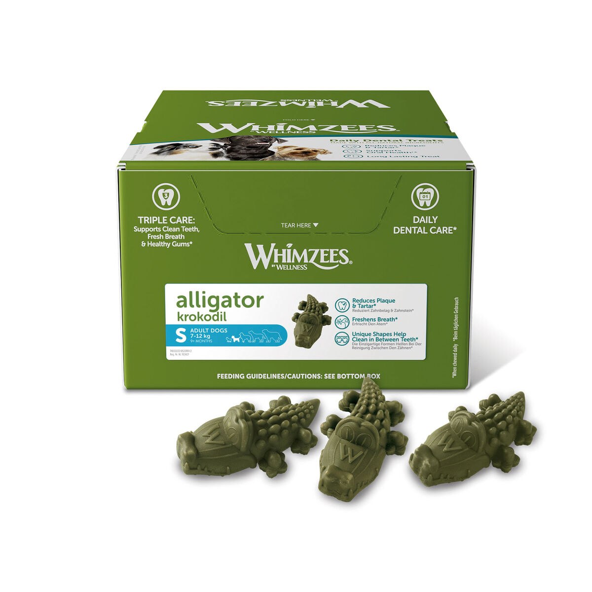 Wet food Whimzees Alligator 150 Units