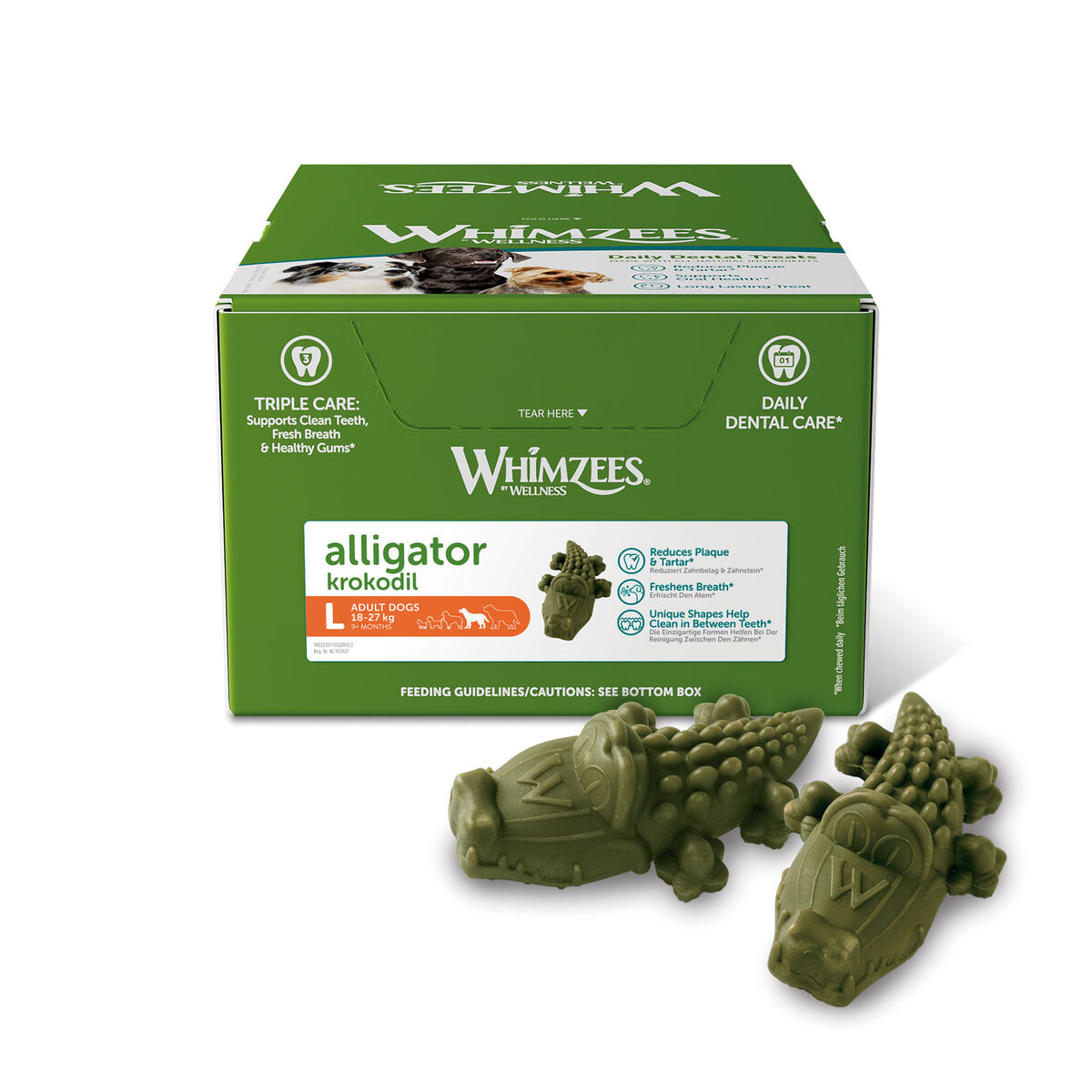 Wet food Whimzees Alligator 30 Units