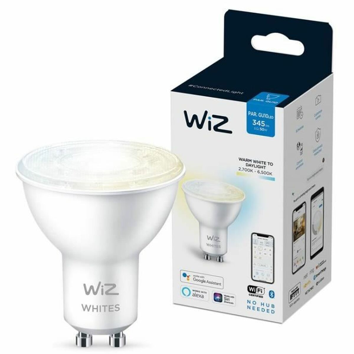 Smart Light bulb Wiz 8718699787110 GU10 50 W 2700 K 6500 K 400 lm Smart Light bulb Wiz 8718699787110 GU10 50 W 2700 K 6500 K 400 lm