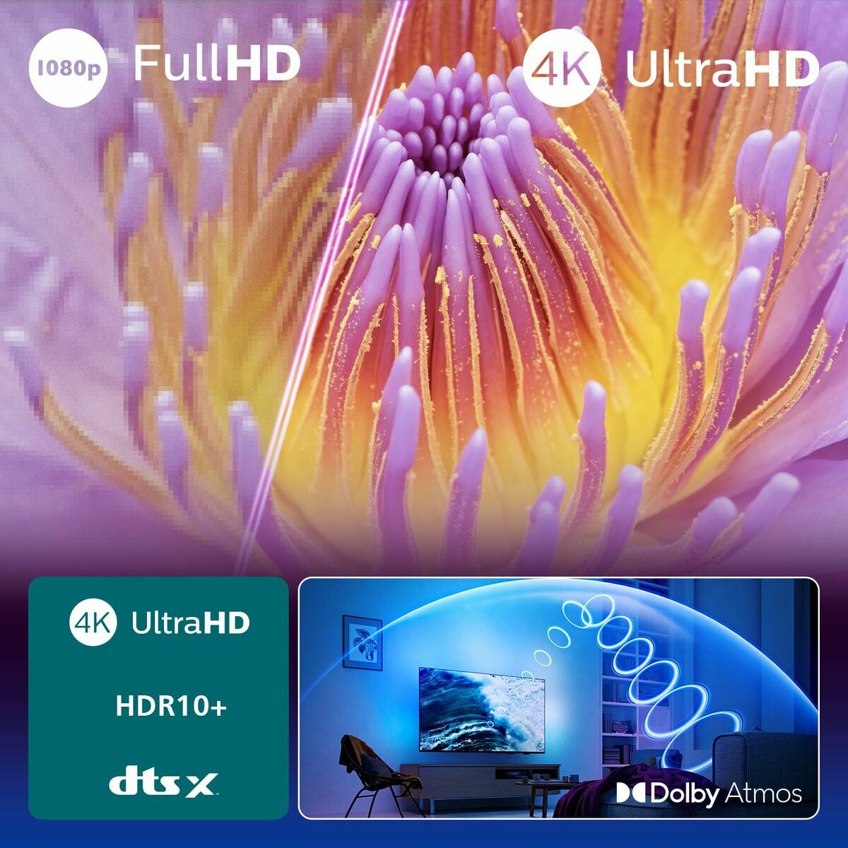 Smart TV Philips 43PUS8010/12 43″ 4K Ultra HD LED HDR
