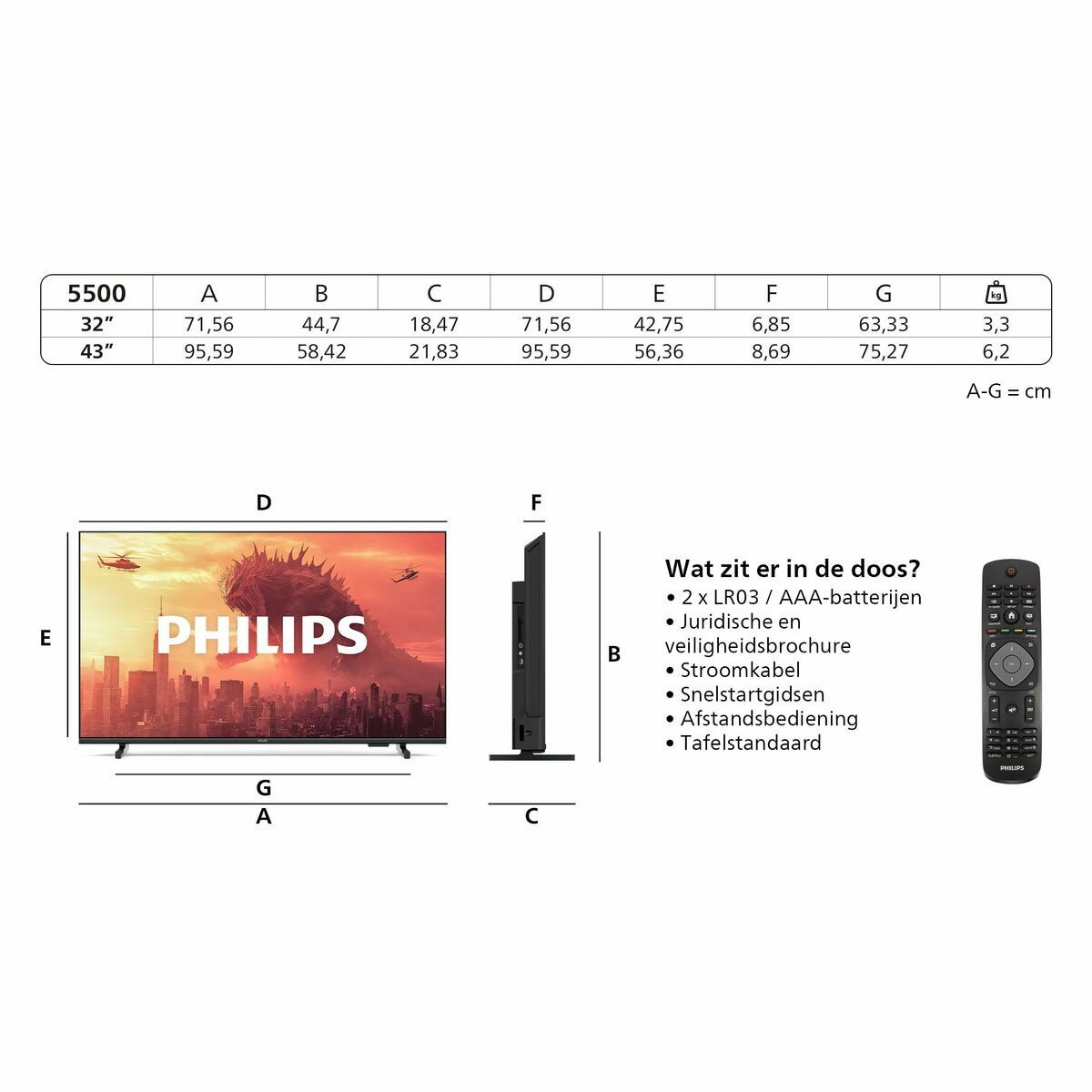 Smart TV Philips 32PHS5500 HD 32″ LED