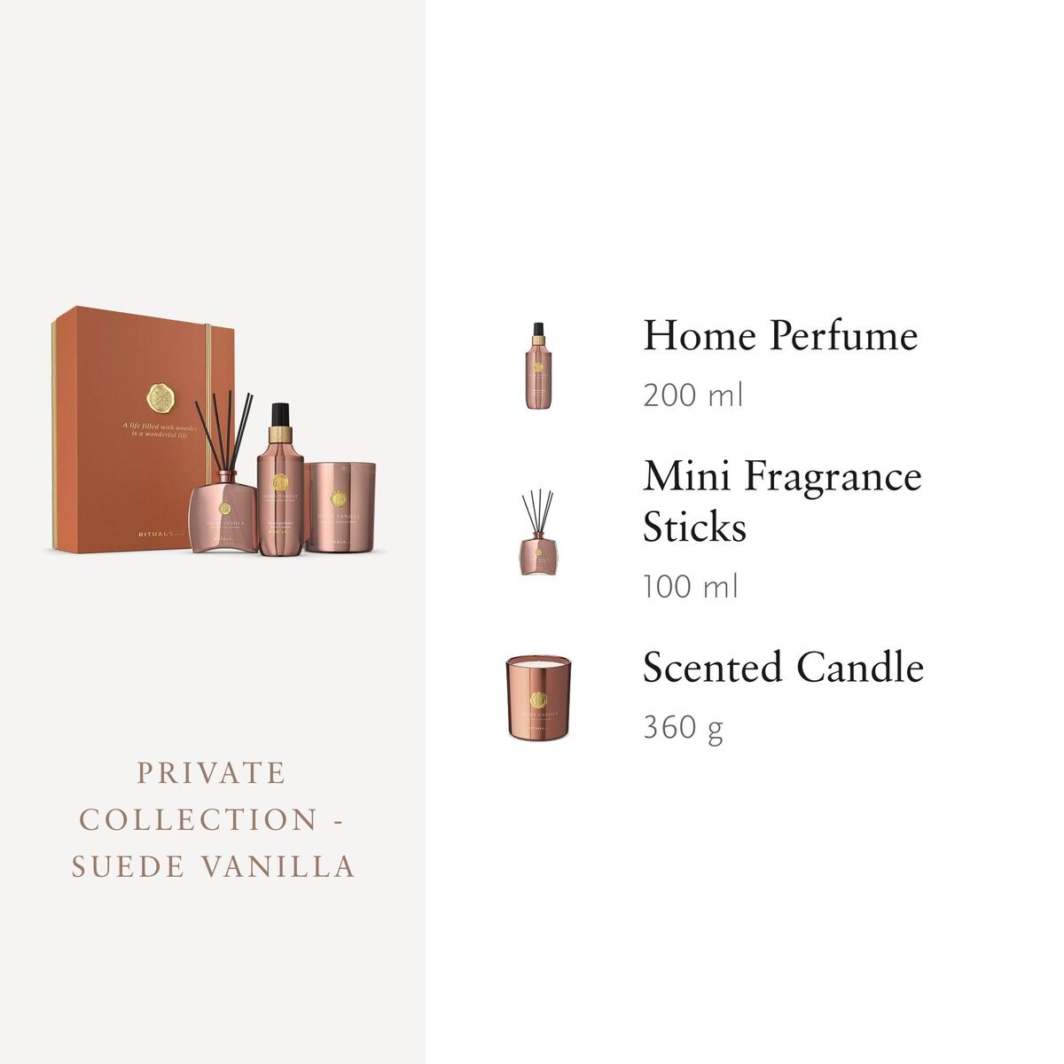 Gift Set Rituals Rituals Private Suede Vanilla 3 Pieces