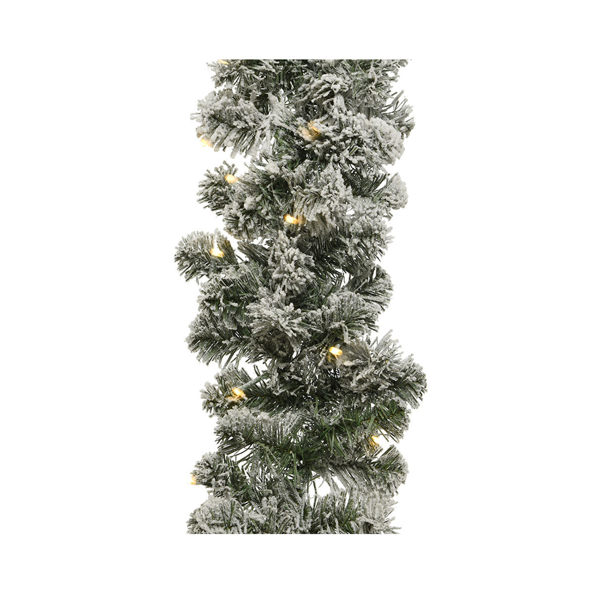 Wreath of LED Lights Lumineo Imperial Snowfall Soft green 6,1 m 30 cm Wreath of LED Lights Lumineo Imperial Snowfall Soft green 6,1 m 30 cm