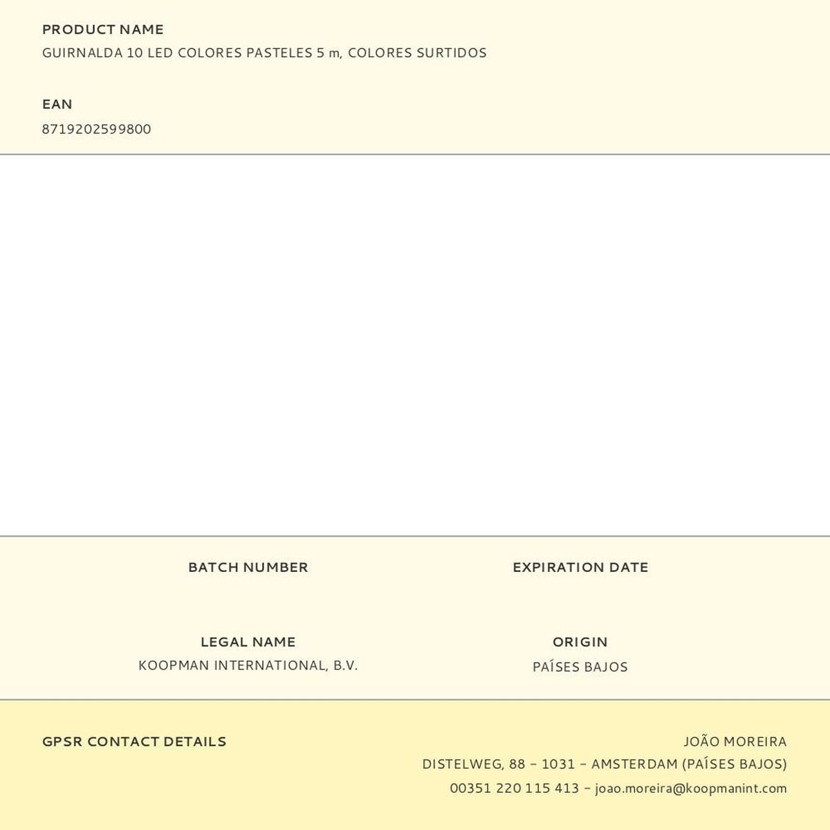 Wreath of LED Lights BASIC & CO Soft green 5 m