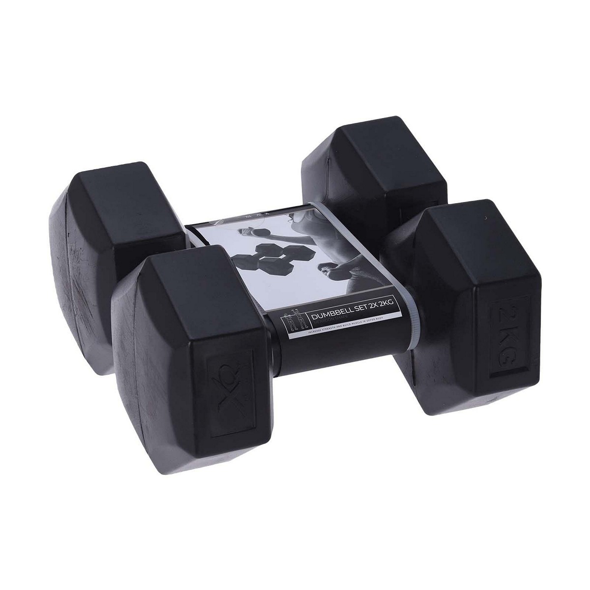Dumbbells XQ Max Black 2 Kg 2 Units Dumbbells XQ Max Black 2 Kg 2 Units