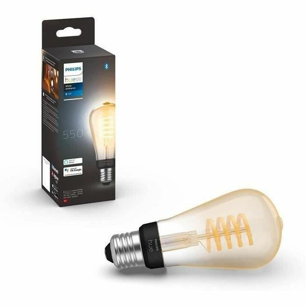 Smart Light bulb Philips Bombilla inteligente ST64 – E27 7 W 40 W 60 W E27 Smart Light bulb Philips Bombilla inteligente ST64 – E27 7 W 40 W 60 W E27