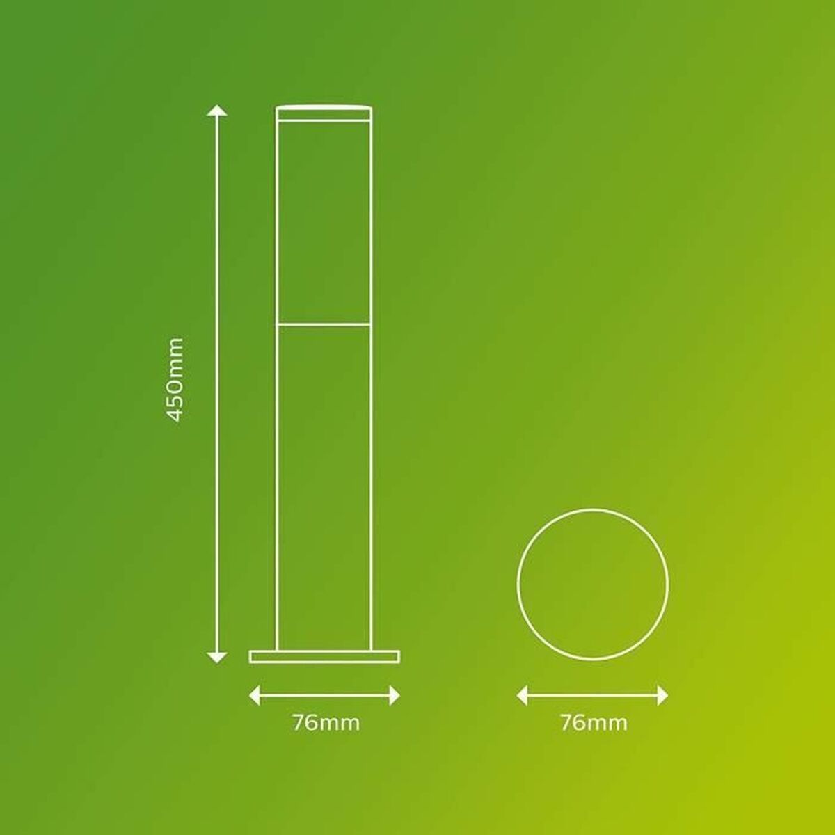 Lamp Philips Luminarias de exterior Anthracite E27 230 V 2700 K