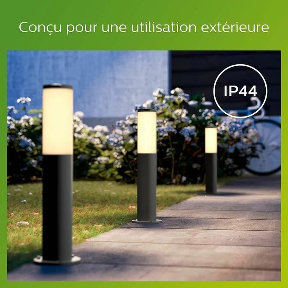 Lamp Philips Luminarias de exterior Anthracite E27 230 V 2700 K