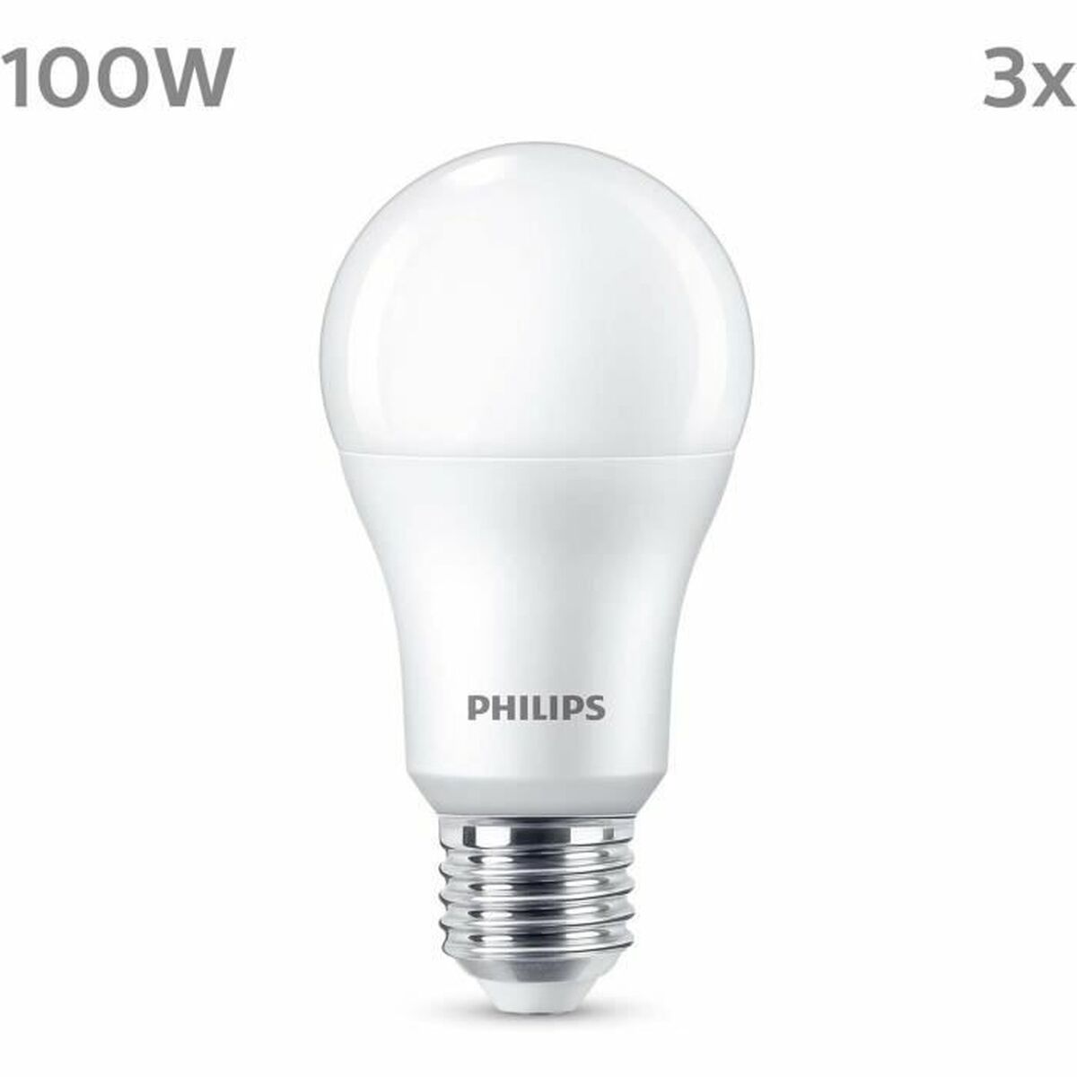 LED lamp Philips A67 White E 100 W E27 3 Units (4000 K) LED lamp Philips A67 White E 100 W E27 3 Units (4000 K)