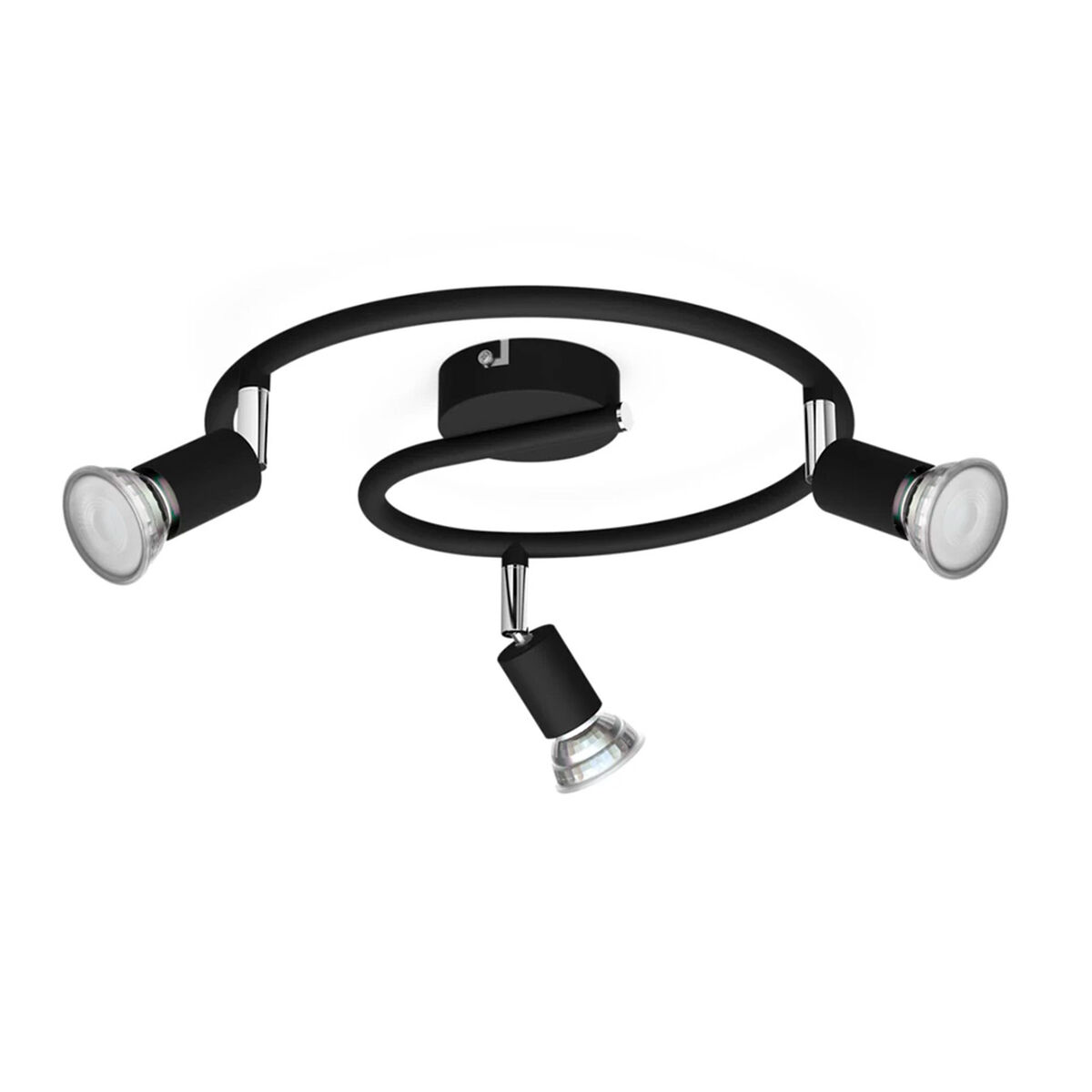 Spotlight Philips limbali Black GU10 (3 Units)