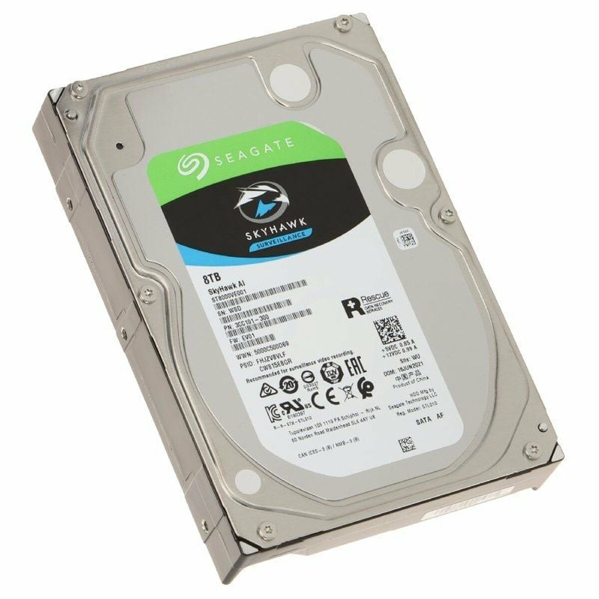 Hard Drive Seagate SkyHawk AI 3,5″ 8 TB 8 TB HDD Hard Drive Seagate SkyHawk AI 3,5″ 8 TB 8 TB HDD