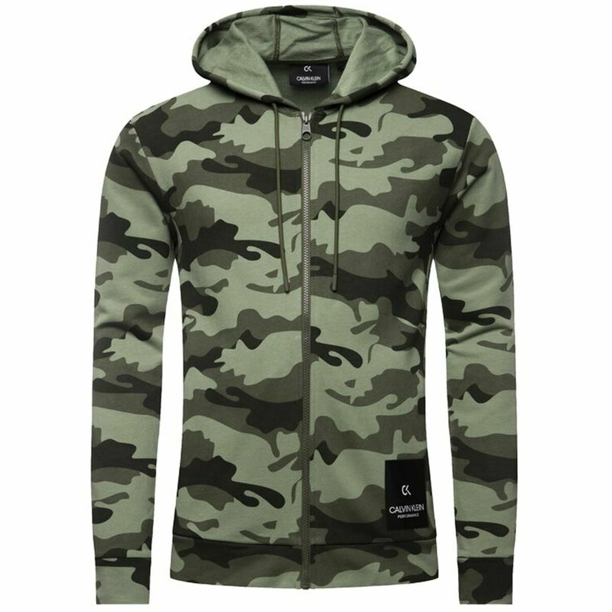 Men’s Sports Jacket Calvin Klein Full Zip Green